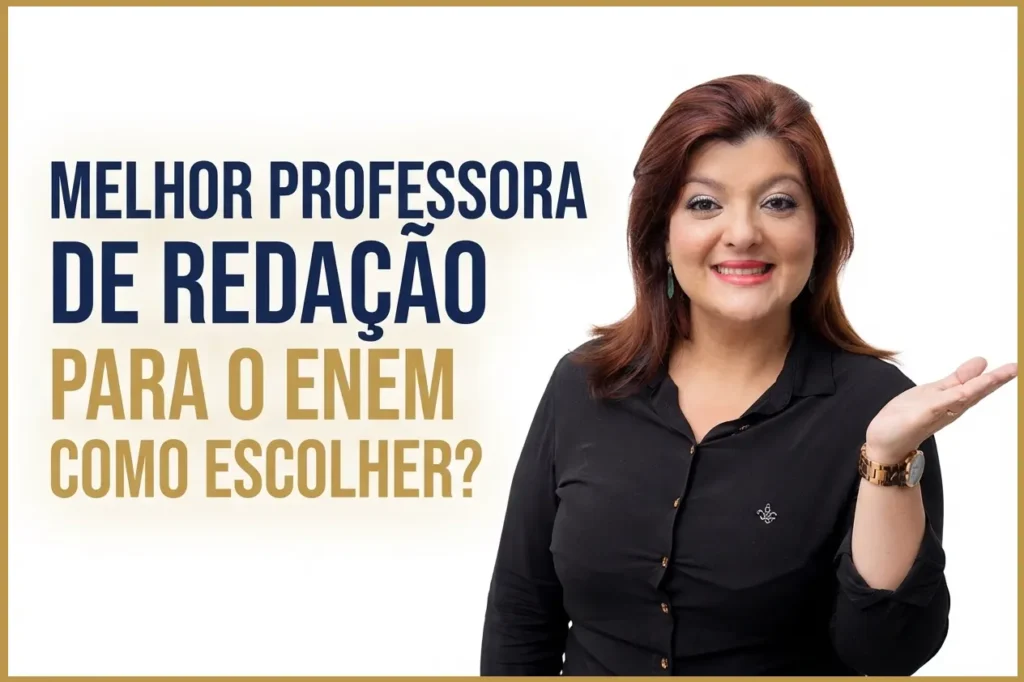Professora Renata Machado ensinando redação para o ENEM